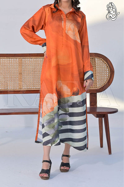 Rafia Seasonal Kurta - DPSK216